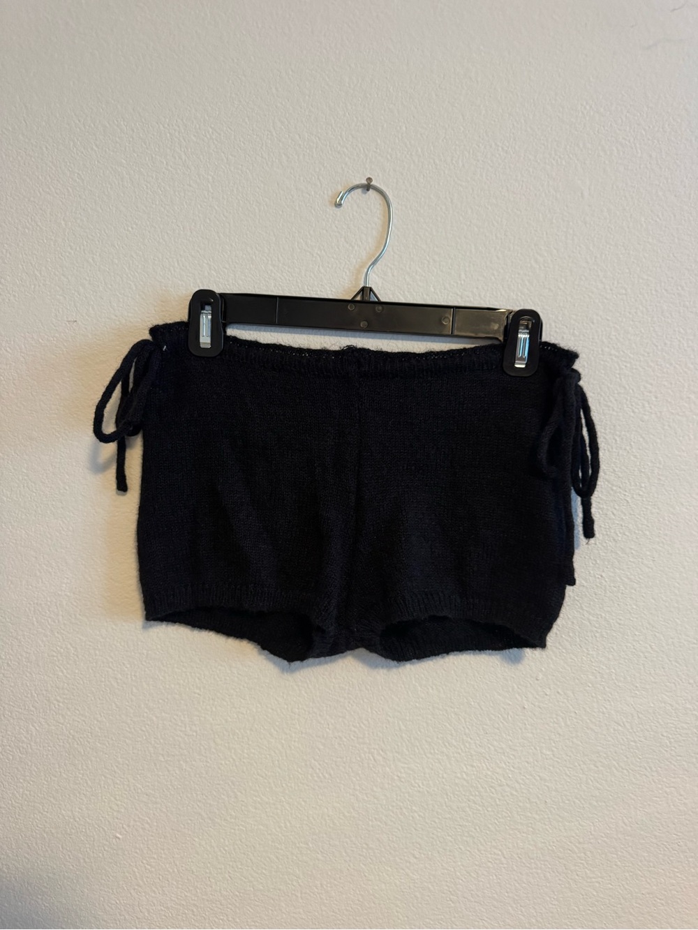 Women’s Black Knit Lounge Shorts